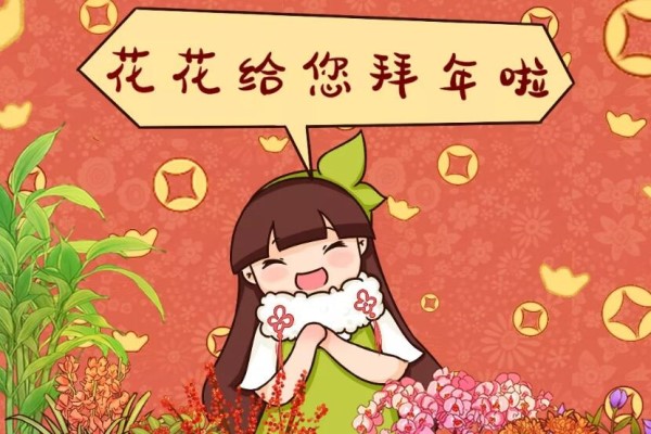 正月初一,过年好!带着花儿来拜年~ 正月初一,过年好!带着花儿来拜年~