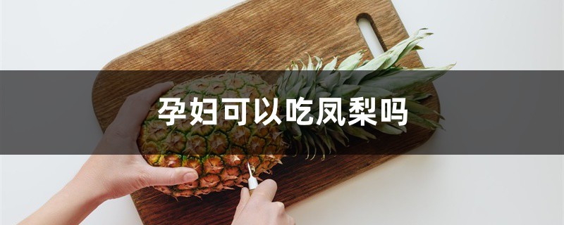 孕妇可以吃凤梨吗，菠萝的功效与作用