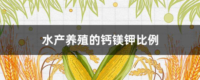 水产养殖的钙镁钾比例 水产养殖的钙镁钾比例